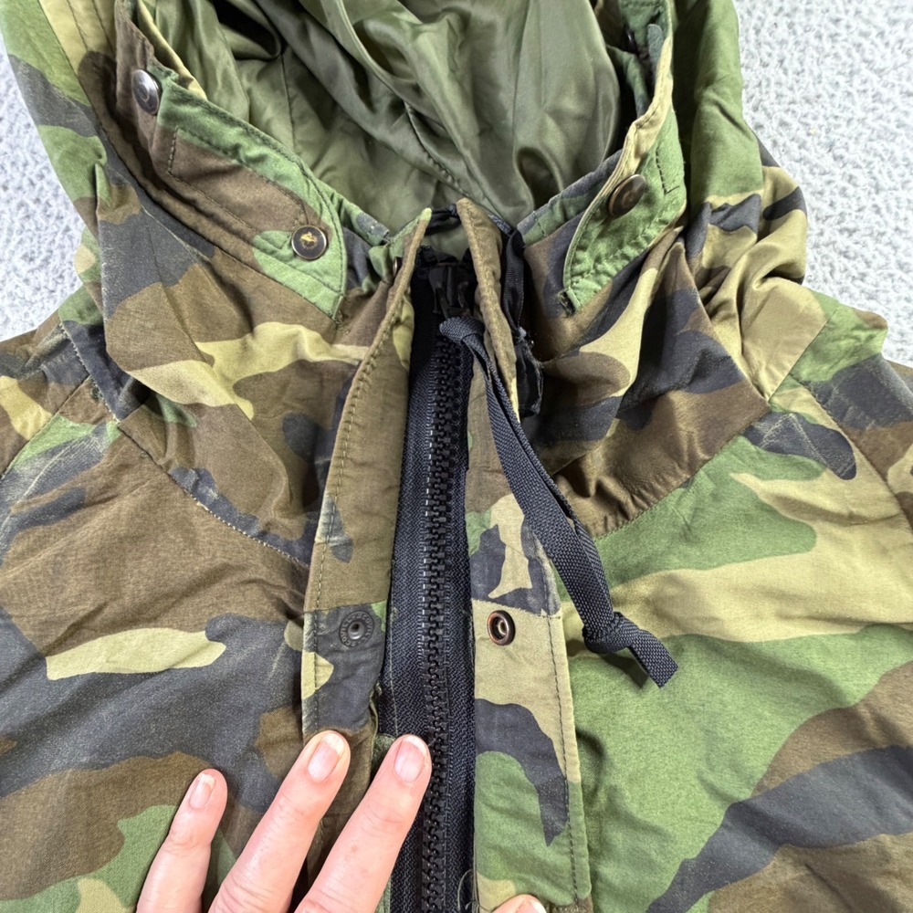 USGI Army Gore-Tex Jacket ECWCS Woodland Camo Parka Mens Large Reg Isratex Inc - Picture 2 of 8